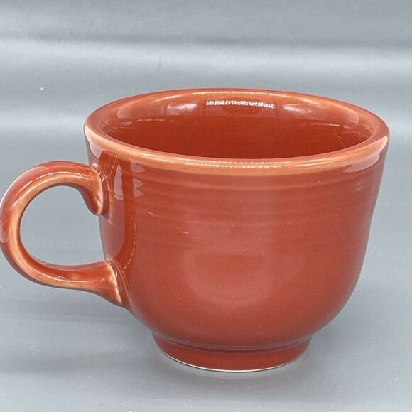 HLC Fiestaware Coffee Cup Lot of 2 Paprika Brown 3" Post 86 Replacement - Picture 6 of 12